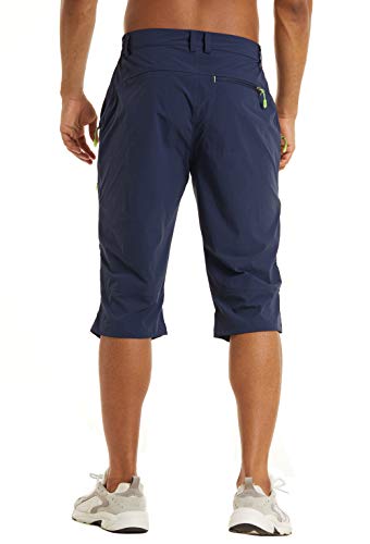 3133do0vgwl.jpg KEFITEVD Herren Schnelltrocknend Outdoor Hose Mit Viele Taschen Sommer Shorts Atmungsaktiv Stretch Capri Radhose