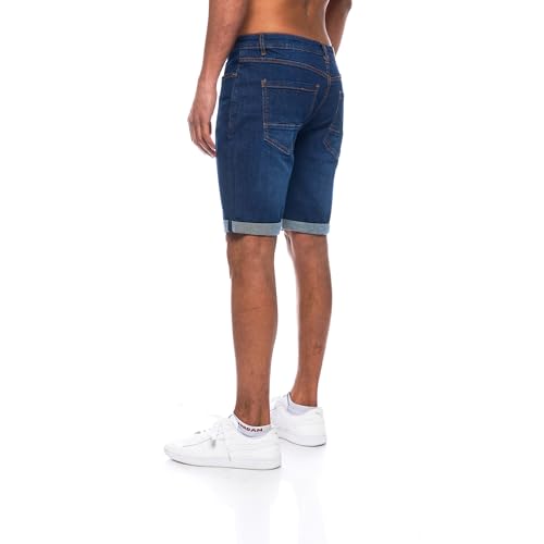 31am8xvigql.jpg JEELSlim-Fit Jeans-Shorts für Herren - Basic Washed OEKO-TEX STANDARD 100 - Stretch-Hose - 5-Taschen-Design - Kurze Hose