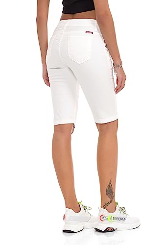 31bcmmq5z6l.jpg Cipo & Baxx Damen Shorts Chino Bermuda Kurzehosen -Comfortable und elegante Sommerkargo für aktive Frauen -Lotto: 28x126