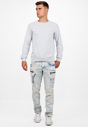 31c3 q2xwtl.jpg Cipo & Baxx Herren Jeans – Stylische Regular-Fit Denim mit Stone-Washed-Design | Bequeme & modische Jeans für Alltag & F