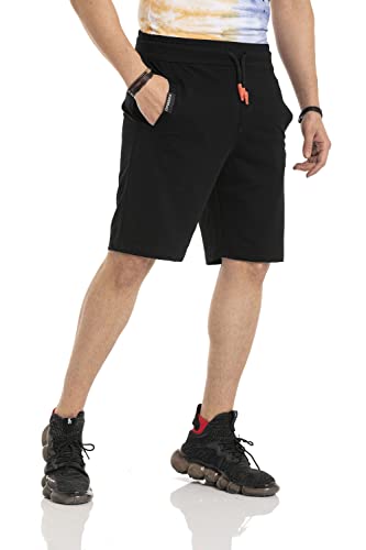 31qf01yzlnl.jpg Cipo & Baxx Herren Shorts CK271 - Kurze Sweat-Pants für den Sommer Freizeitgebrauch mit Comfort-Funktionen