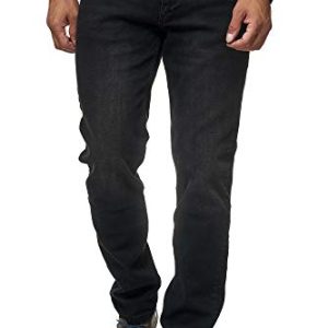 JEEL Herren-Jeans Regular-Fit Straight-Cut Stretch Jeans-Hose Basic Washed - Modelesstürmerovaすぎates,etaschens.*,Stretch