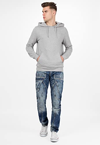 31aoga05cxl.jpg Cipo & Baxx Herren Stylische Freizeitjeans im Bikerstyle – Regular Fit oder Slim Fit | Stone Washed Denim mit Ziernähten