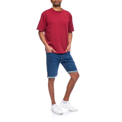 31fvctegil.jpg JEELSlim-Fit Jeans-Shorts für Herren - Basic Washed OEKO-TEX STANDARD 100 - Stretch-Hose - 5-Taschen-Design - Kurze Hose