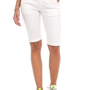 Cipo & Baxx Damen Shorts Chino Bermuda Kurzehosen -Comfortable und elegante Sommerkargo für aktive Frauen -Lotto: 28x126