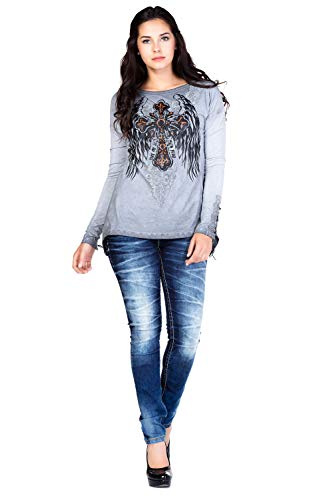 31x7i5drzfl.jpg Cipo & Baxx Damen Jeans Hose Slim Fit Ziernähten Casual Stonewashed Pants WD256 Trendy Slim Fit Jeans für Damen 5