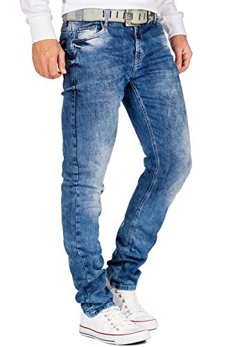 412ebvsqcpl.jpg Cipo & Baxx Herren Jeans – Stilvolle Männer Jeans mit 5-Pocket-Design | Kontrastnähten & verzierten Gesäßtaschen | Perfe