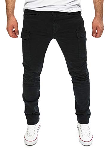 415j6kkfrol.jpg Yazubi Jayden Herren Cargo Hose Baumwoll Cargo Jeans Trendige BaumwollenzugestellComfortable und SpielendraftigGrosse 32