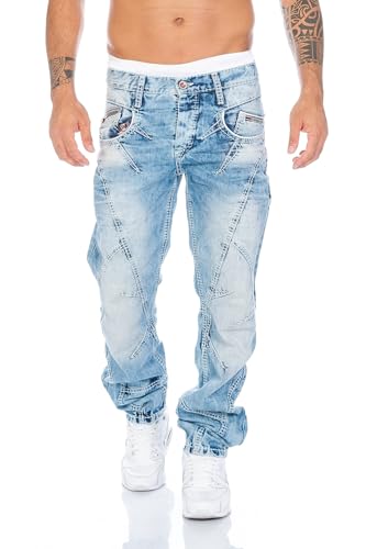 417v3h2lddl.jpg Cipo & Baxx Herren Jeans Hose mit Nähten fürComfort und Stil imUrbanen Alltag mitStretch-Funktion undVarious Fit Optione