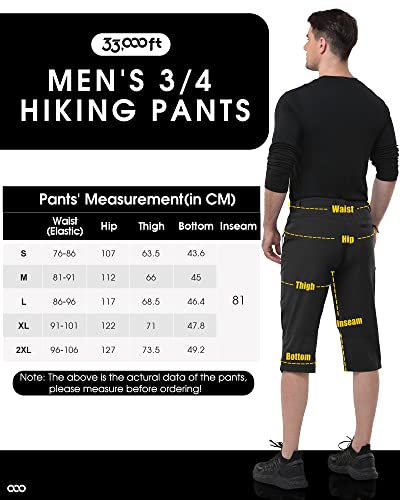 417v0cfnmel.jpg 33,000ft Herren Stretch Kurze Wanderhose mit Viele Taschen UPF 50+ für Outdoor Aktivitäten 33,000ft Herren Light Radho