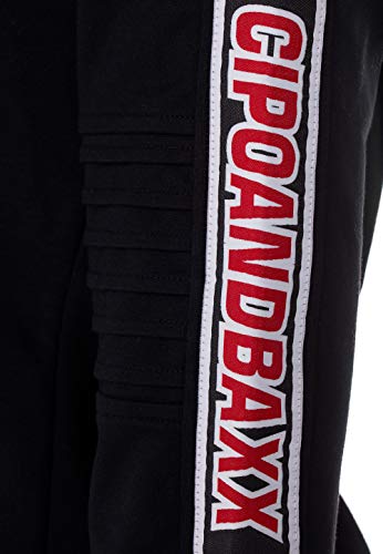 41a6qrdtql.jpg Cipo & Baxx Damen Sweatjacke Kapuzenpulli Jacke Sweater Freizeit Übergangsjacke mit Schriftzügen + Comfort+ Jüngere Frau