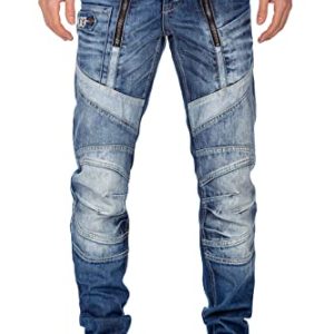 Cipo & Baxx Herren Jeans – Stylische Denim-Mode mit hohem markanten Designs | Regular & Slim Fit | Stonewashed Efekte fü