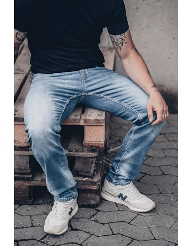 41cj0tkbbml.jpg Stretch Herrenjeans | Bequeme und vielseitige Denim Hose für Männer | Ideal für Alltag, Arbeit und Freizeit - Stretch Je