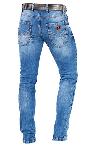 41ccwsfdjol.jpg Cipo & Baxx Herren Jeanshose Ausgefallen Destroyed Slim Fit Denim Hose für trendbewusste Männer im Stadtgeschäft