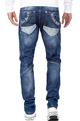 41d6fhrezql.jpg Cipo & Baxx Herren Jeans – Stylische Denim-Mode mit hohem markanten Designs | Regular & Slim Fit | Stonewashed Efekte fü