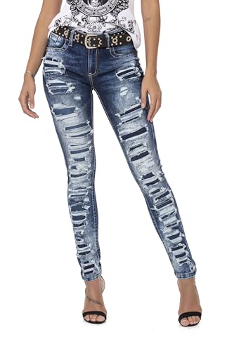 41gkhwo2hl.jpg Cipo & Baxx Damen Jeanshose Core Konfektionelle Größe 28 | Cipo & Baxx Damen Jeanshose Trendig und Komfortabel Blau | C