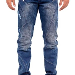 Cipo & Baxx Herren Jeans Regular Fit & Slim Fit – Stylischer Used Look für Männer | Blue & Black Jeans für Alltag & Frei