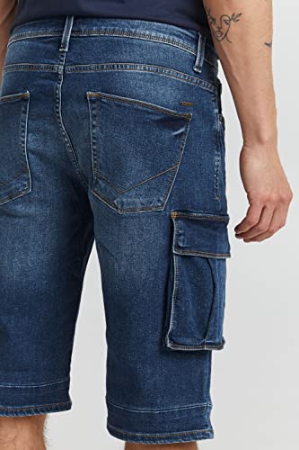 41hmxwcsqgl.jpg Project PRNordin Herren Cargo Jeans Shorts - Stretch Stretch Regular Fit, Größe M, Blau