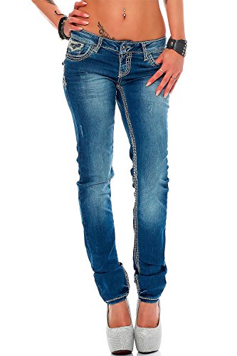 41kn fvegul 1.jpg Cipo & Baxx Damen Jeans - Einzigartige Styles & Auffällige Designs | Trendige Farbkleckse & Komfortable Fit | Ideal für