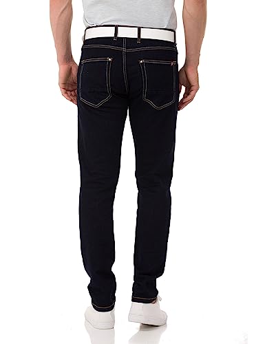 41lof7cl3nl.jpg Cipo & Baxx Herren Jeanshose Slim Fit Stretch Denim Hose für aktive Männer in der Stadt und beim Training Stretch Techno