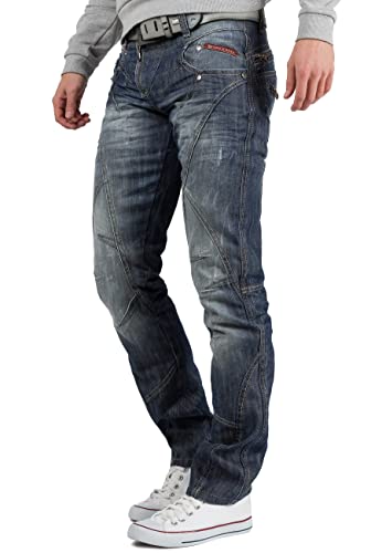 41nyspvrl.jpg Cipo & Baxx Jeans Herren Regular-Straight Fit Kontrastnaht Pants füractive Hip-BeForever Comfortable Stretch Jeans Regul