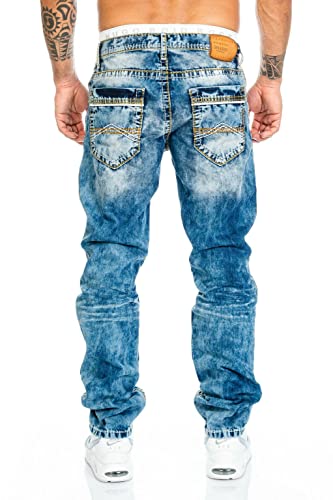 41nq7nyhj7l.jpg Cipo & Baxx Herren Jeans Hose mit Nähten für Stadtgebrauch comfortale Bequemlichkeit im Design mit flexibler Tailoring 3