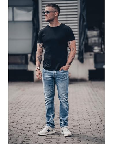 41sbkz7ghwl.jpg Stretch Herrenjeans | Bequeme und vielseitige Denim Hose für Männer | Ideal für Alltag, Arbeit und Freizeit - Stretch Je