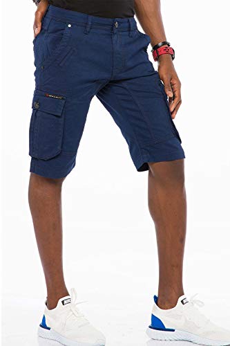41bzgvfdjhl.jpg Cipo & Baxx Herren Jeans Shorts Premium Nieten Freizeit Hose