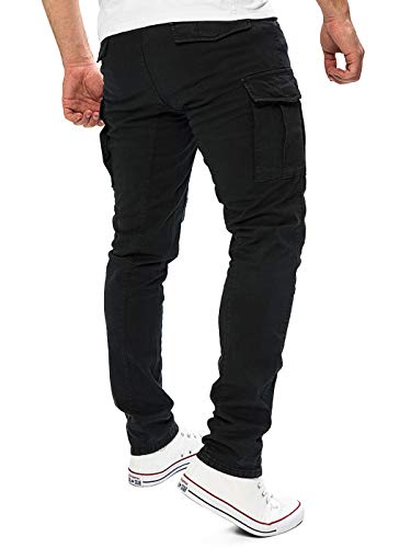41dzcrlsh l.jpg Yazubi Jayden Herren Cargo Hose Baumwoll Cargo Jeans Trendige BaumwollenzugestellComfortable und SpielendraftigGrosse 32