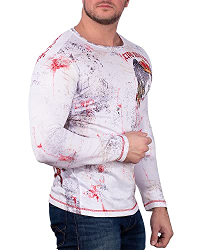 41fsoms9bll.jpg Cipo & Baxx Herren Longsleeves Besonders Extravagant Langarm-Shirt mit UK-Charme für Jedermann im Outdoorscenie mit Comf