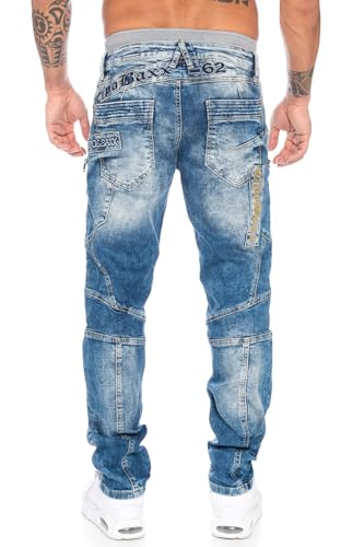 41fhxffopwl.jpg Cipo & Baxx Herren Nähte Jeans Hose - Duftig und bequem -größe 32x32
