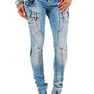 Home Cipo & Baxx Damen Jeans - Stylische Regular & Slim Fit Modelle mit Stretch | Bequeme Passform, Top Verarbeitung, Used-Lo
