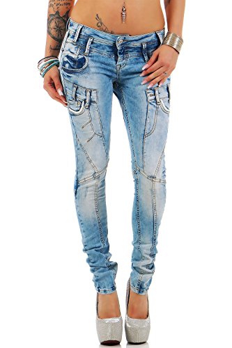 41h2fi7pujl.jpg Cipo & Baxx Damen Jeans - Stylische Regular & Slim Fit Modelle mit Stretch | Bequeme Passform, Top Verarbeitung, Used-Lo