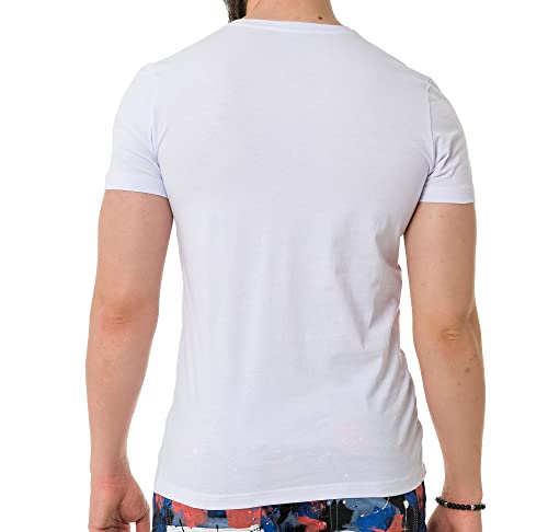 41o4vv1sol.jpg Cipo & Baxx Herren Prägedruck Print T-Shirt Kurzarm Trendig Design für Jünglinge CT737