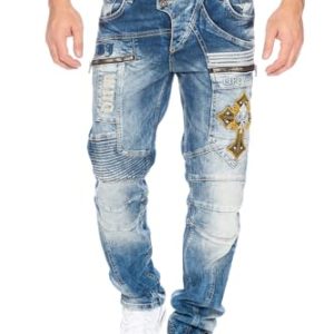 Cipo & Baxx Herren Nähte Jeans Hose - Duftig und bequem -größe 32x32