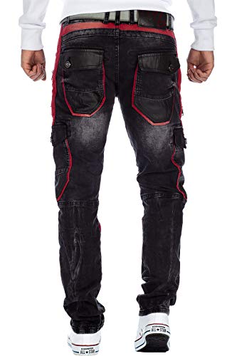 41wllnij4hl 1.jpg Cipo & Baxx Herren Jeans - Stylische Denim-Mode mit hohem markanten Details | Regular & Slim Fit | Stonewashed & Used-Ef