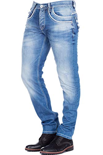 41zzmeyhwll.jpg Cipo & Baxx Jeans Regular Fit - Blau für Männer - Comfortable Jeans -größe 32×34