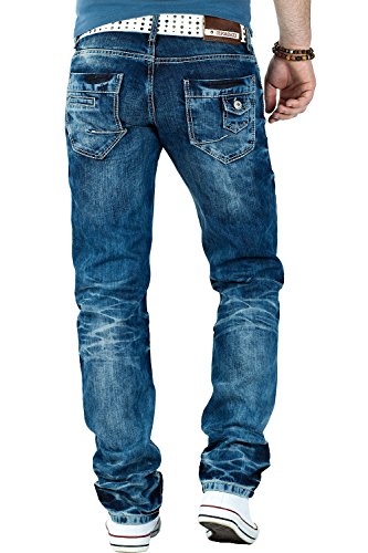5174xfpypsl.jpg Cipo & Baxx Herren Jeans – Stilvolle Regular-Fit Denim mit Kontrastnähten | Bequeme & Modische Jeans für Männer | Stone-