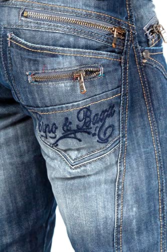51d qwx1yvl.jpg Cipo & Baxx Jeans Herren Regular-Straight Fit Kontrastnaht Pants füractive Hip-BeForever Comfortable Stretch Jeans Regul
