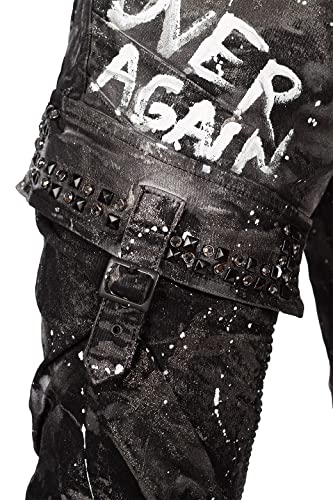 51sheoocoyl.jpg Cipo & Baxx Herren Jeans – Stylische Denim-Mode mit hohem Markanten Design |Regular & Slim Fit für Männer | Biker & Carg