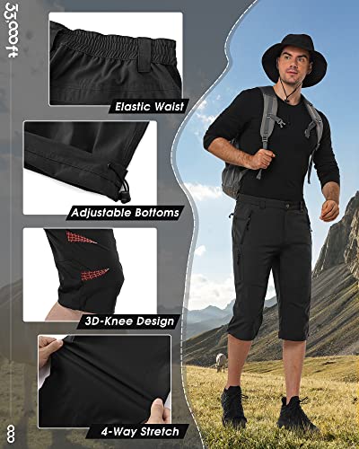 51vmg7dlcil.jpg 33,000ft Herren Stretch Kurze Wanderhose mit Viele Taschen UPF 50+ für Outdoor Aktivitäten 33,000ft Herren Light Radho