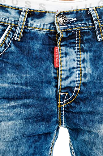51xnlfl0udl.jpg Cipo & Baxx Herren Jeans Hose mit Nähten für Stadtgebrauch comfortale Bequemlichkeit im Design mit flexibler Tailoring 3
