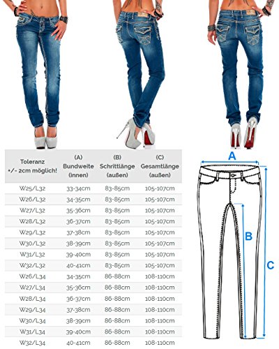 51a9qefkw1l 1.jpg Cipo & Baxx Damen Jeans - Einzigartige Styles & Auffällige Designs | Trendige Farbkleckse & Komfortable Fit | Ideal für