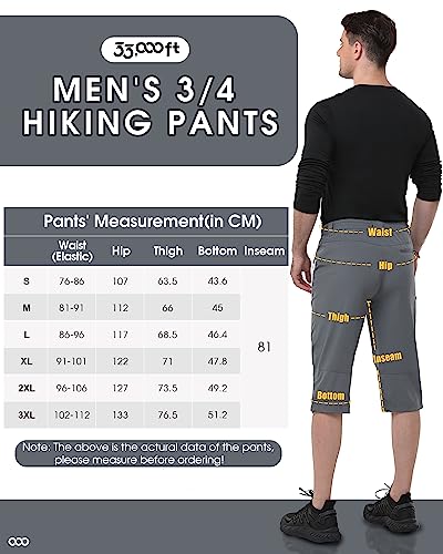 51axbtkkysl.jpg 33,000ft Herren Outdoor Shorts Sommer Hose UPF 50+ mit Viele Taschen für Wandern 33,000ft Herren Stretch Radhose Sommer