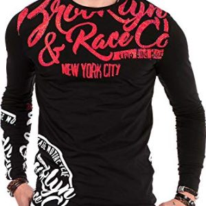 Cipo & Baxx Herren Langärmel-Shirt Schwarz