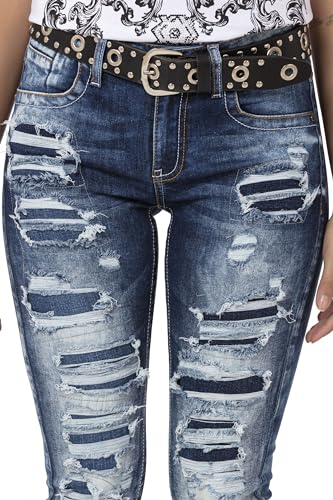 51itshmcuxl.jpg Cipo & Baxx Damen Jeanshose Core Konfektionelle Größe 28 | Cipo & Baxx Damen Jeanshose Trendig und Komfortabel Blau | C
