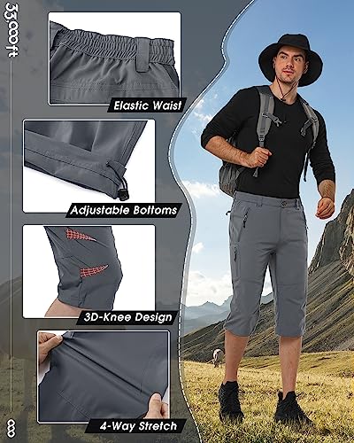51kjyxqaa4l.jpg 33,000ft Herren Outdoor Shorts Sommer Hose UPF 50+ mit Viele Taschen für Wandern 33,000ft Herren Stretch Radhose Sommer