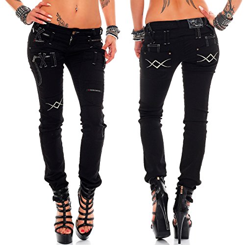 51knghwrgrl 1.jpg Cipo & Baxx Damen Jeans - Elegant & Trendig |cargo details & farbenklarce | perfekt für jeden anlass