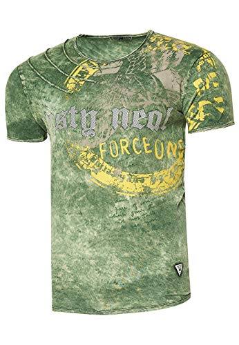 51mscs7t8ml.jpg Rusty Neal Herren Printed Tee Shirt Stretch Baumwolle Kurzarm Regular Fit S M L XL XXL 3XL 228