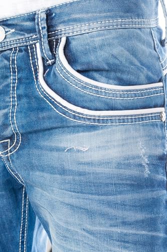 51n8rjfen7l.jpg Cipo & Baxx Herren Jeans Hose Modern Comfort Fit fürcomfortable Alltagsbekleidung